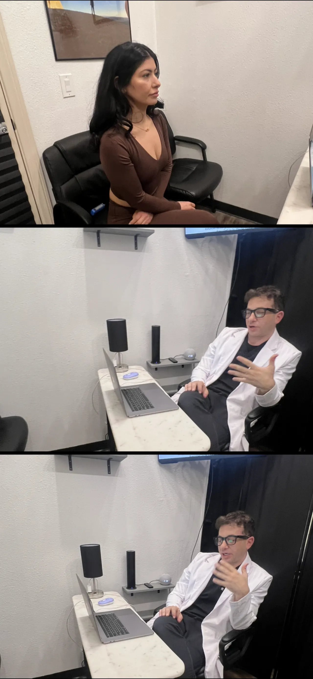 Patient consultation with Dr. Kamen