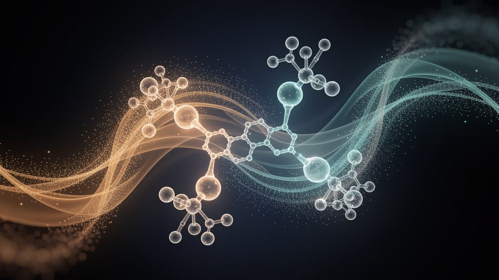 Abstract Weight Management science illustration — LiveNow Longevity, Las Vegas
