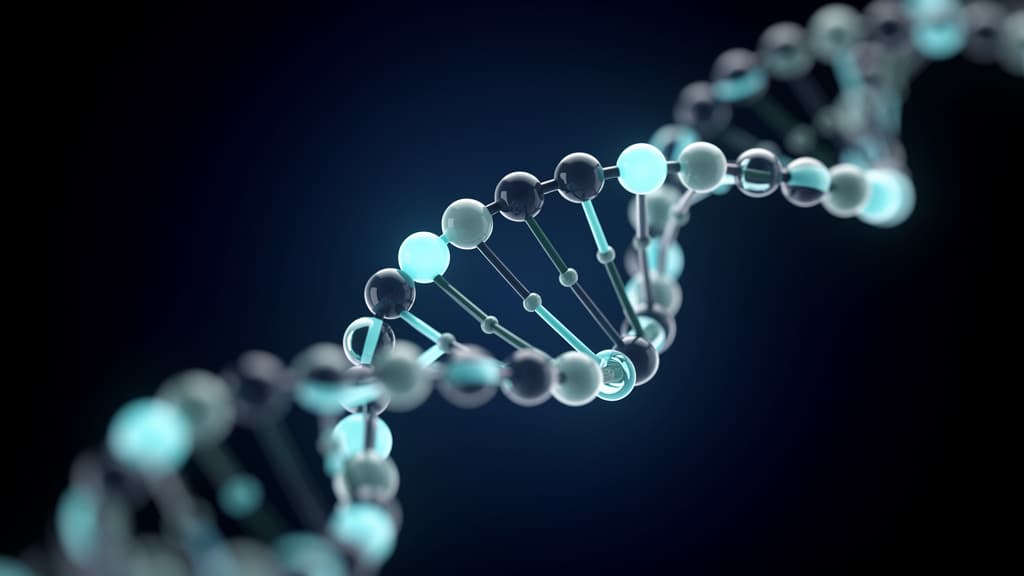 Abstract Peptide Therapy science illustration — LiveNow Longevity, Las Vegas